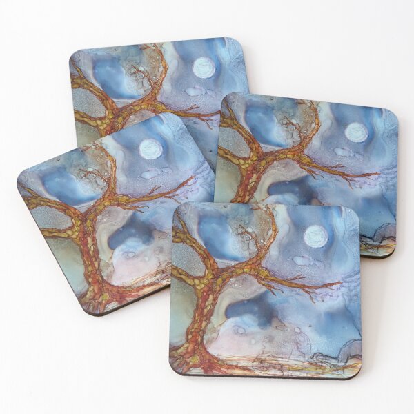 Item preview, Spacescape 3-Tree of time-Wise World designed and sold by Luna-Leaf-Art.