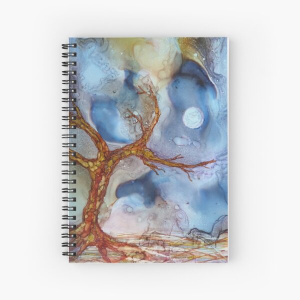Spacescape 3-Tree of time-Wise World Spiral Notebook