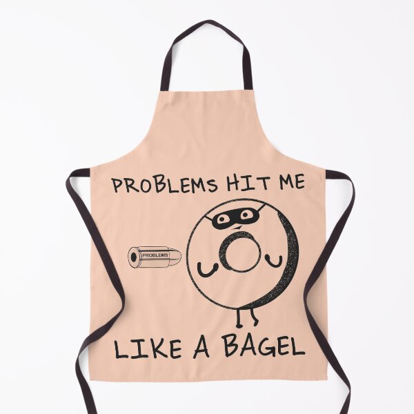 Item preview, Funny Bagel - Problems hit me like a Bagel designed and sold by KyleVanFun.