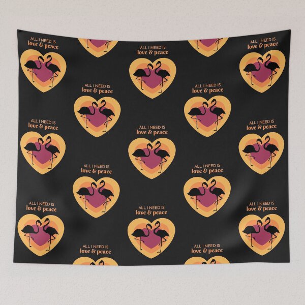 Item preview, All I need is Love and Peace, retro designed and sold by NomadMessenger.