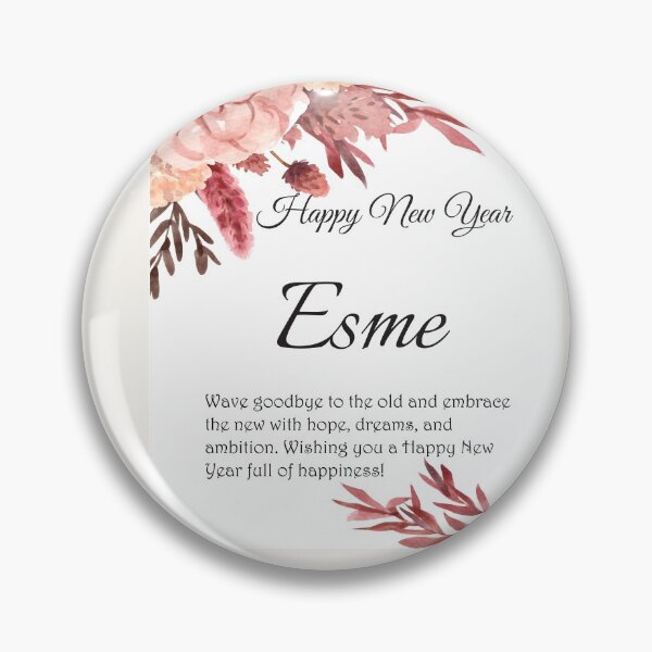 Item preview, Happy New Year Esme. Personalized gift designed and sold by amrmab.