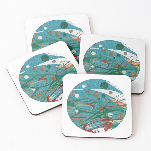 Item preview, BEATE ORIGIN - Original handmade collage & inks fine art circle designed and sold by Azanza.