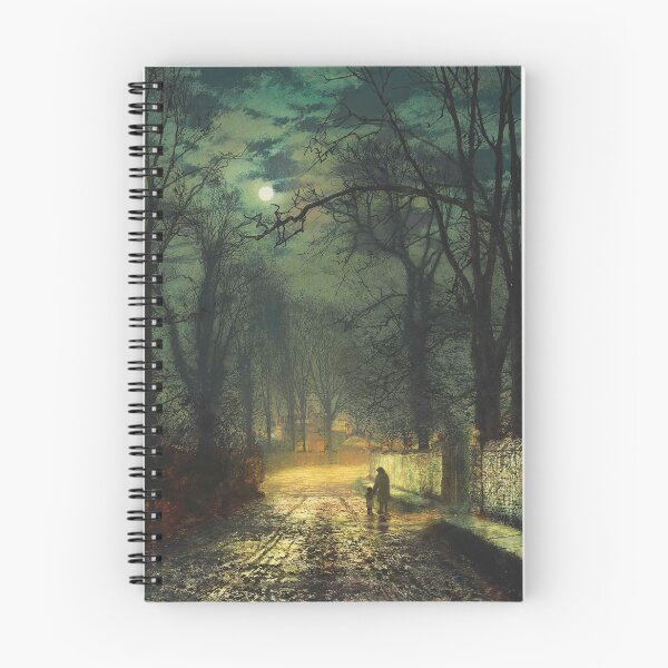 Item preview, John Atkinson Grimshaw - A Moonlit Lane (1874) designed and sold by HistoryRestored.