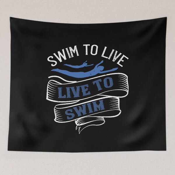 Item preview, Swim To Live.Live To Swim designed and sold by GoodVibeDesign.