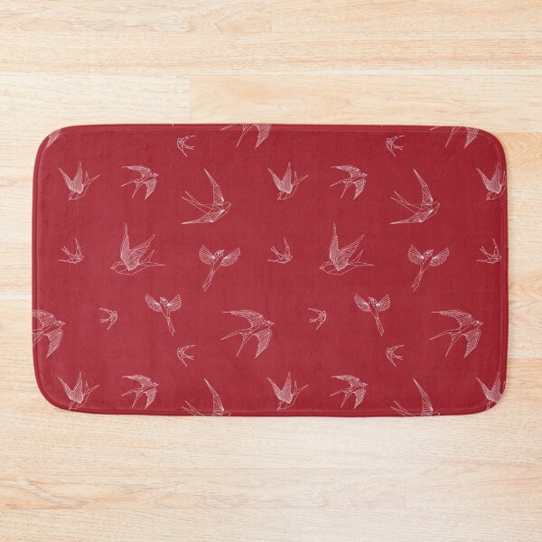 Item preview, Red Geometric Birds Pattern designed and sold by 5thSeason.