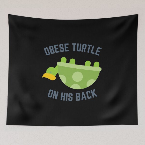 Item preview, Obese turtle on his back designed and sold by taddd.