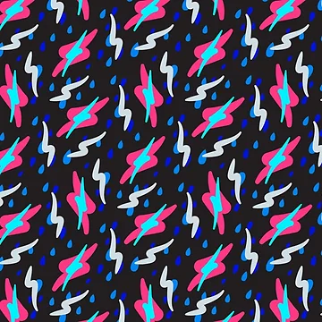 Artwork thumbnail, 80s Abstract Shape Pattern by TSlayerMerch