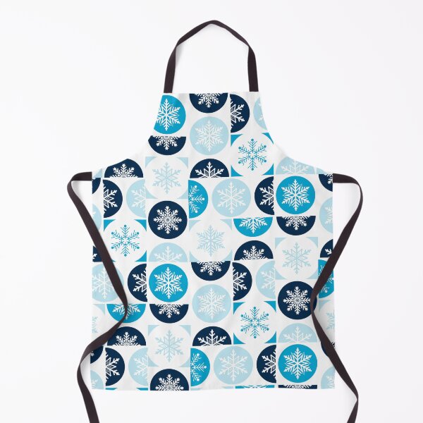 Item preview, Snowflakes Christmas patchwork in blue and white  designed and sold by Fibracreativa.