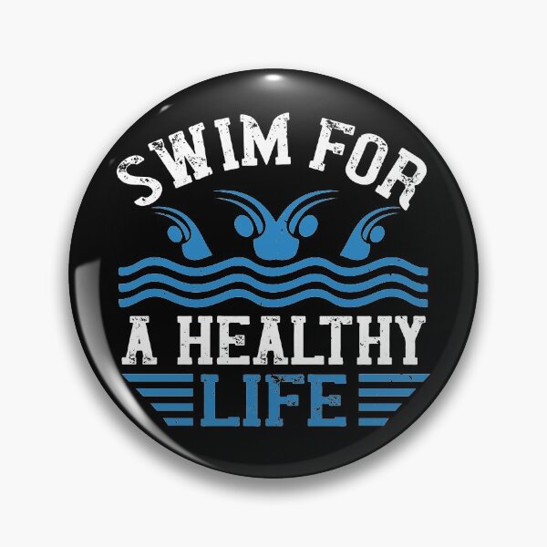 Item preview, Swim For A Healthy Life designed and sold by GoodVibeDesign.