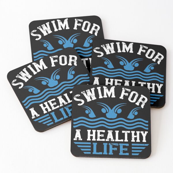 Item preview, Swim For A Healthy Life designed and sold by GoodVibeDesign.