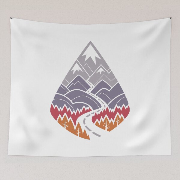 Item preview, The Road Goes Ever On: Autumn (white) designed and sold by Wayne Minnis.