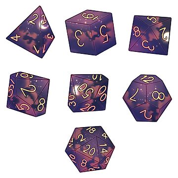 Artwork thumbnail, Midnight Dice Set by Ethilidric
