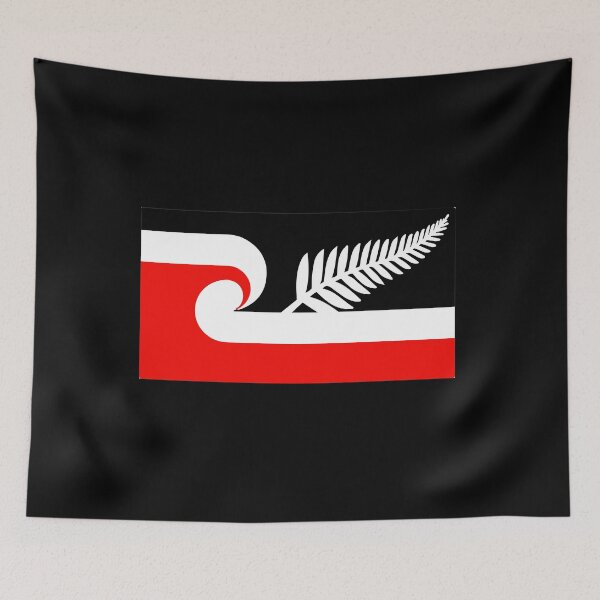 Item preview, Maori Flag Silver Fern New Zealand Lover Gift Idea designed and sold by vicoli-shirts.