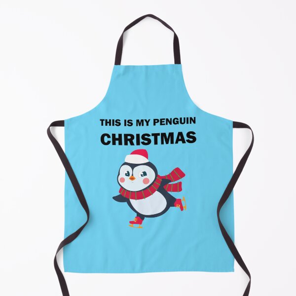 Item preview, This is my penguin christmas funny ice skating cute penguin with christmas scarf designed and sold by SGS-.