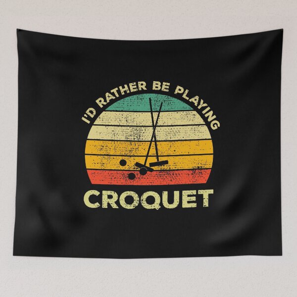 Item preview, I’d Rather Be Playing Croquet Vintage Gift For Croquet Lovers designed and sold by JokeGysen.