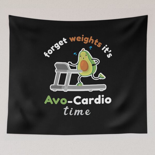 Item preview, Forget Weights It's AvoCardio Time Funny Cute Avocado Pun Gift designed and sold by Scratches Tees.