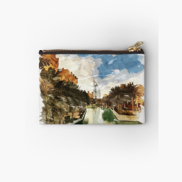 Item preview, Dubai Emirates Awesome Watercolour Souvenir Fine Art Painting designed and sold by Naumovski.