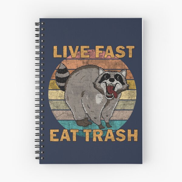 Item preview, Raccoon - Live Fast Eat Trash designed and sold by ValentinaHramov.