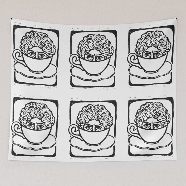 Item preview, Miriam the Tea Cup Lady designed and sold by melly-jelly.