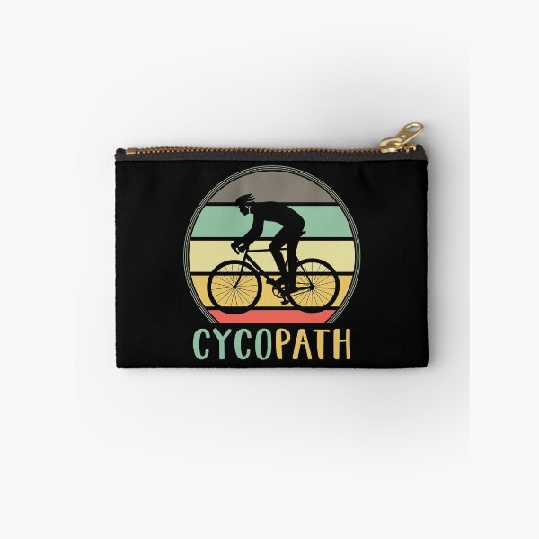 Aperçu de l'œuvre Cycopath - Funny Cycling Lover Pun Vintage Retro Sunset créée et vendue par Scratches Tees.