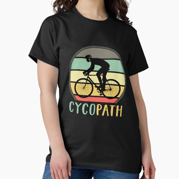 Item preview, Cycopath - Funny Cycling Lover Pun Vintage Retro Sunset designed and sold by Scratches Tees.