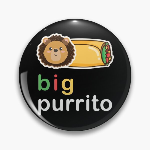 Item preview, Big Purrito Lion in a Burrito Funny Pun Gift designed and sold by Scratches Tees.
