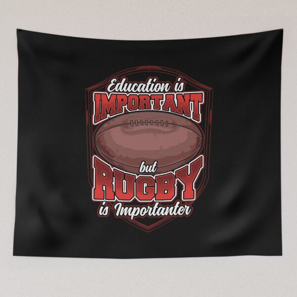 Artikelvorschau, Bildung ist wichtig, aber Rugby ist wichtiger entworfen und verkauft von perfectpresents.