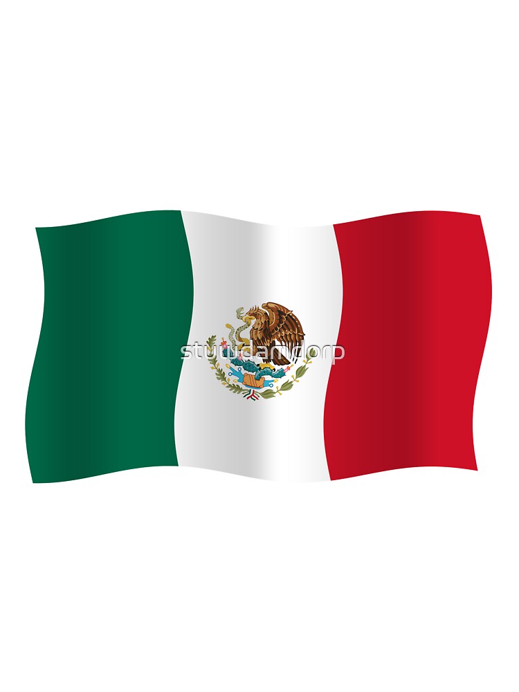 Mexican flag waving Kids T-Shirt for Sale by stuwdamdorp