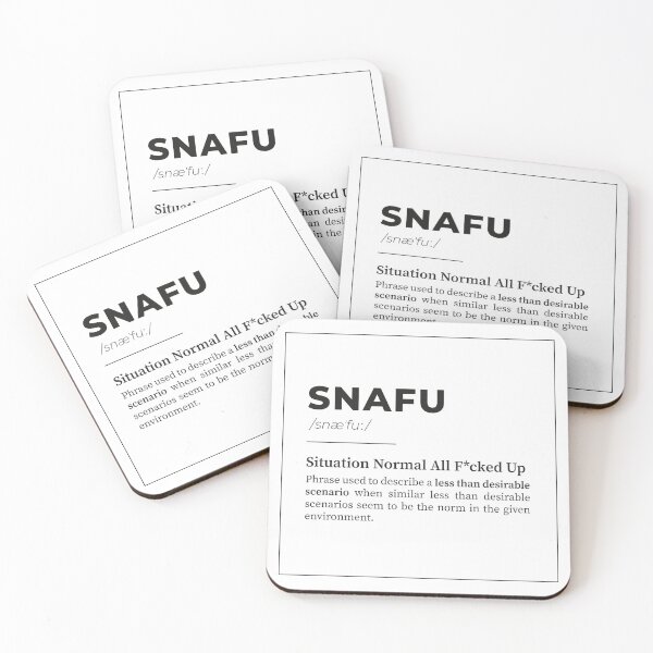 Item preview, SNAFU - Situation Normal All Fucked Up designed and sold by GinHans.