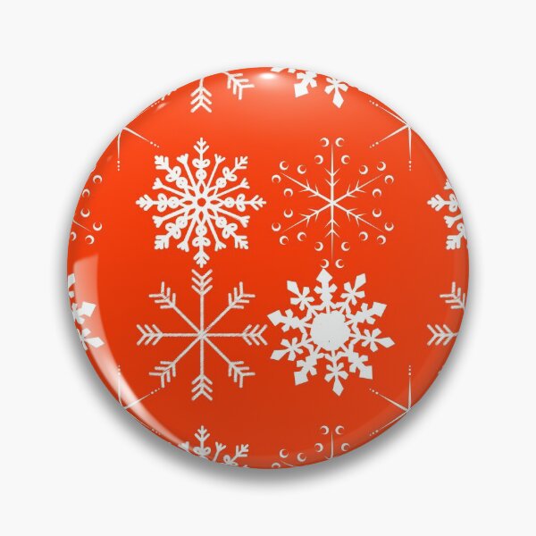 Item preview, Icy Snowflakes on Orange Background designed and sold by The Sober Art.
