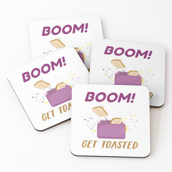 Item preview, Boom Get Toasted Funny Toast Pun Gift designed and sold by Scratches Tees.