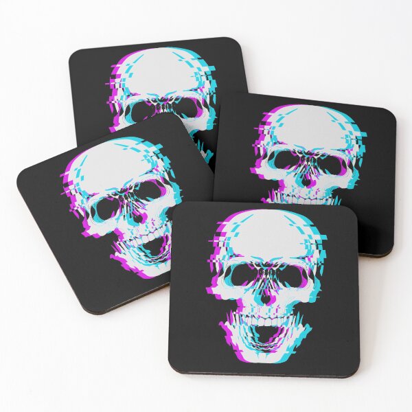 Item preview, Glitch Skull Trippy Artwork designed and sold by TeesByMark.