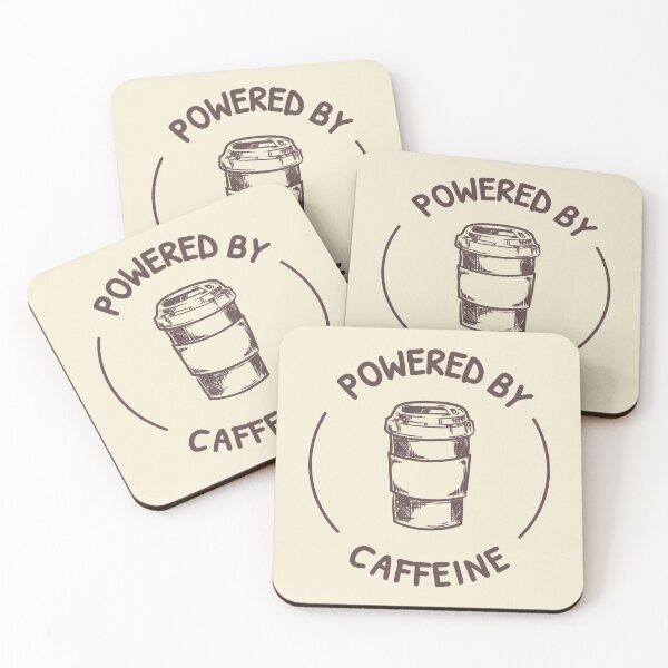 Item preview, Powered by caffeine designed and sold by notasimp.
