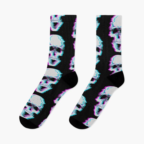 Item preview, Glitch Skull Trippy Artwork designed and sold by TeesByMark.
