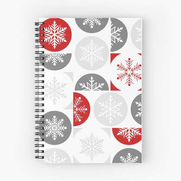 Item preview, Snowflakes Christmas patchwork in red and grey designed and sold by Fibracreativa.