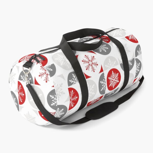 Item preview, Snowflakes Christmas patchwork in red and grey designed and sold by Fibracreativa.