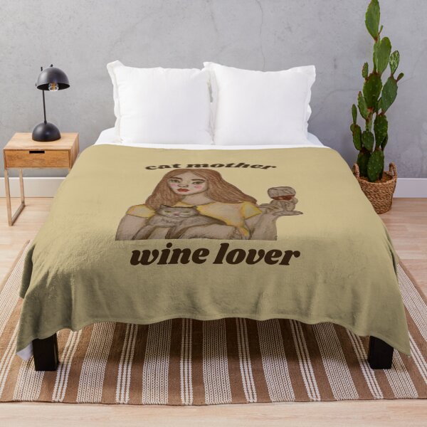 Item preview, cat mother wine lover designed and sold by lumilum.