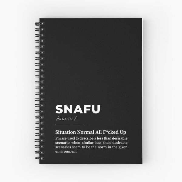 Item preview, SNAFU - Situation Normal All Fucked Up - White designed and sold by GinHans.