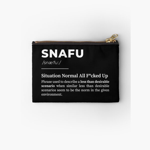 Item preview, SNAFU - Situation Normal All Fucked Up - White designed and sold by GinHans.