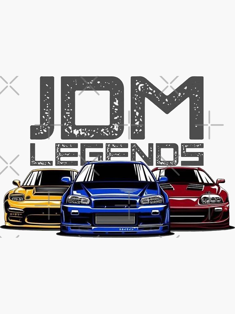 "JDM Sport Cars" Sticker for Sale by adamhailes76 Redbubble