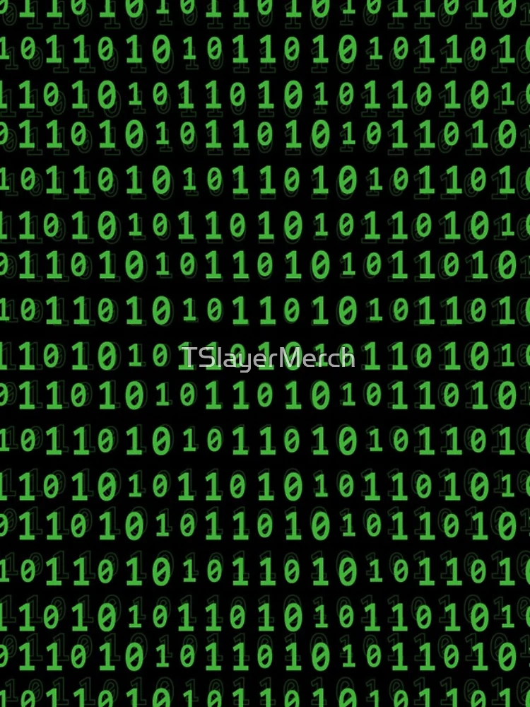 Thumbnail 4 of 4, iPhone Case, Green Binary Code Pattern designed and sold by TSlayerMerch.