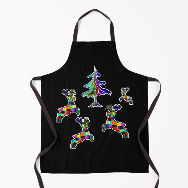 Item preview, Pixel art multicolored reindeer designed and sold by Galina Kostyaeva.