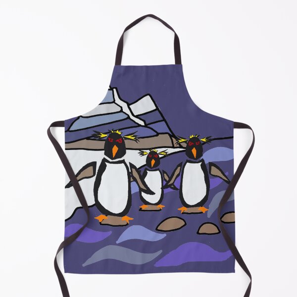 Item preview, Funny Rockhopper Penguins on Rocks Nature Abstract designed and sold by Nature's Fancy.