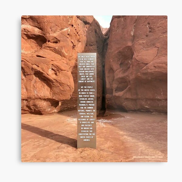 Utah Monolith Metal Print