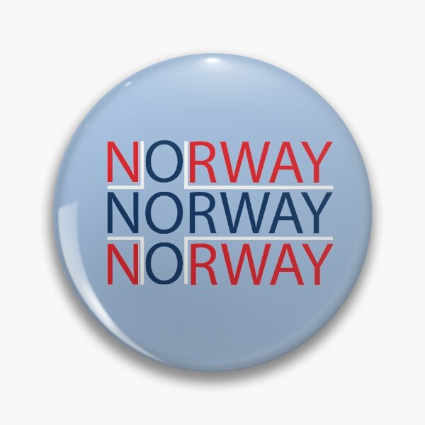 Item preview, Text Based Norway Flag (3 colours) designed and sold by LouiseFranksArt.