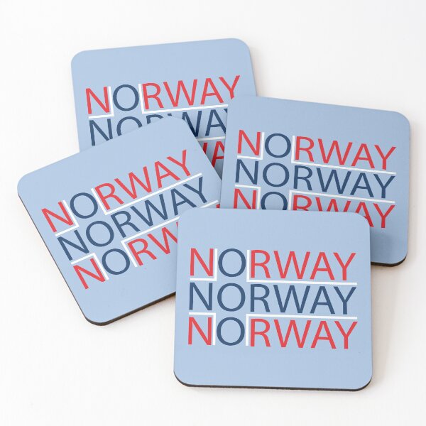 Item preview, Text Based Norway Flag (3 colours) designed and sold by LouiseFranksArt.
