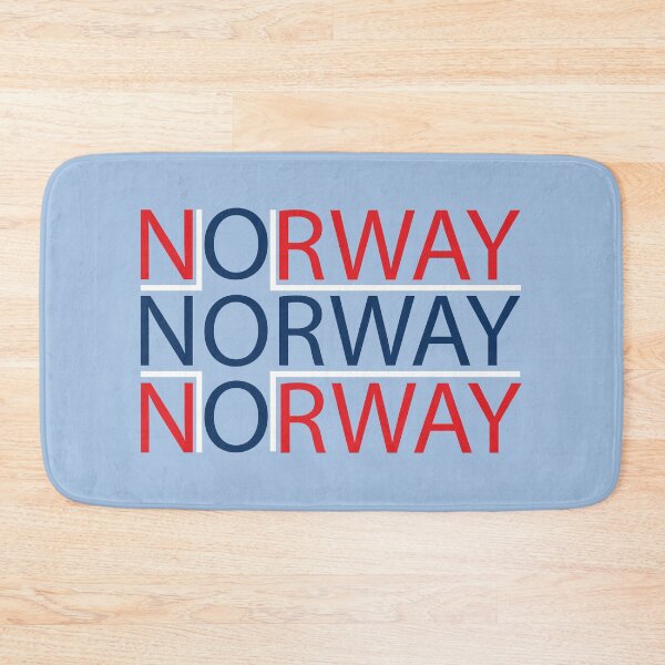 Item preview, Text Based Norway Flag (3 colours) designed and sold by LouiseFranksArt.
