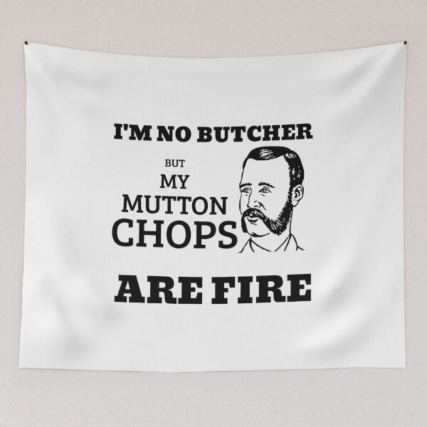 Item preview, Mutton Chops Are Fire designed and sold by Beard-Tees.