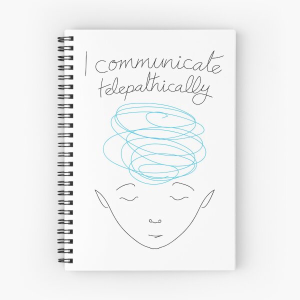 Item preview, I communicate Telepathically designed and sold by Helga Taylor.