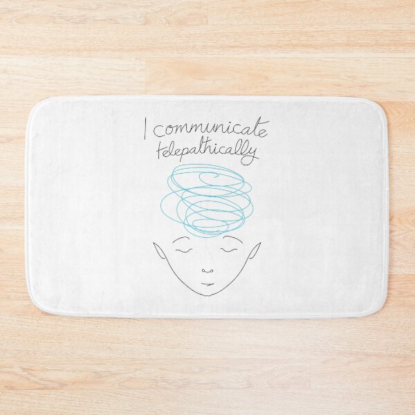 Item preview, I communicate Telepathically designed and sold by Helga Taylor.